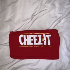 Cheez it crop top